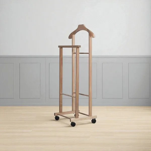 Indossatore appendiabiti da casa in legno NATURALE