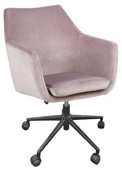 Sedia da ufficio rosa Nora - Actona