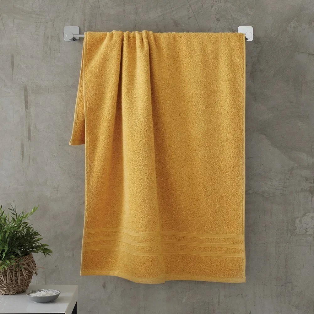 Asciugamano tipo terry giallo in cotone 70x120 cm Zero Twist – Catherine Lansfield