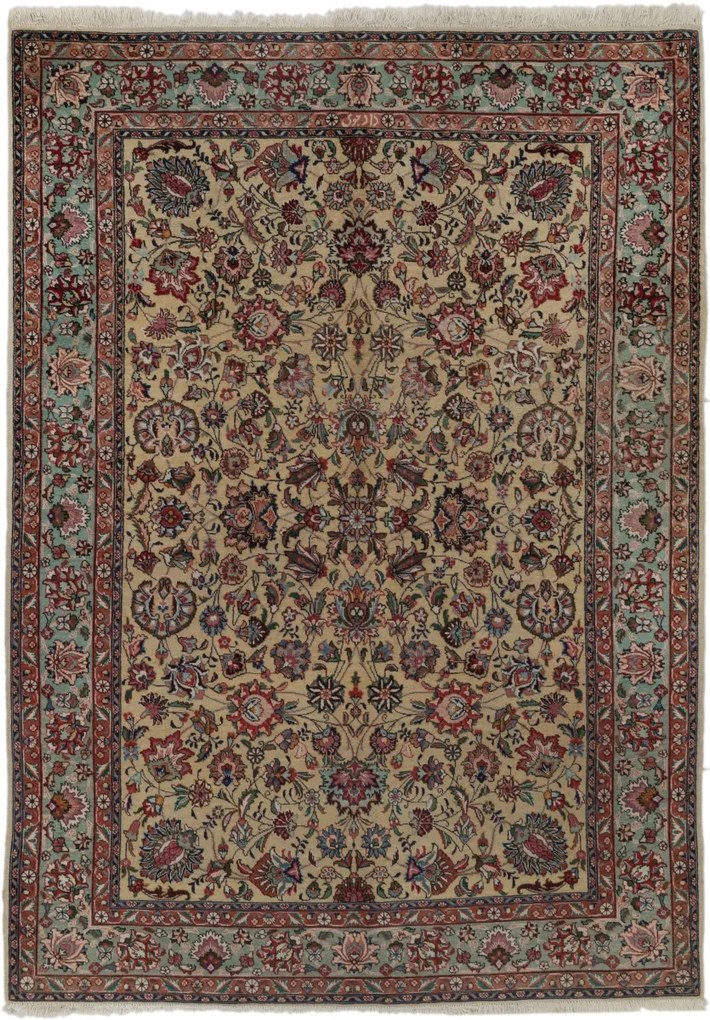 Tabriz Tappeto persiano 200x140 (Iran) Annodato A Mano