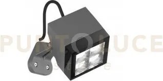 Faretto led pave antracite 17w 2300lm 3000k ip65 14,3x11,3x16,1cm