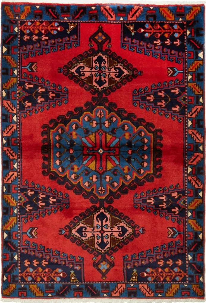 Hamedan Tappeto 110 x 160 (Iran) Annodato A Mano