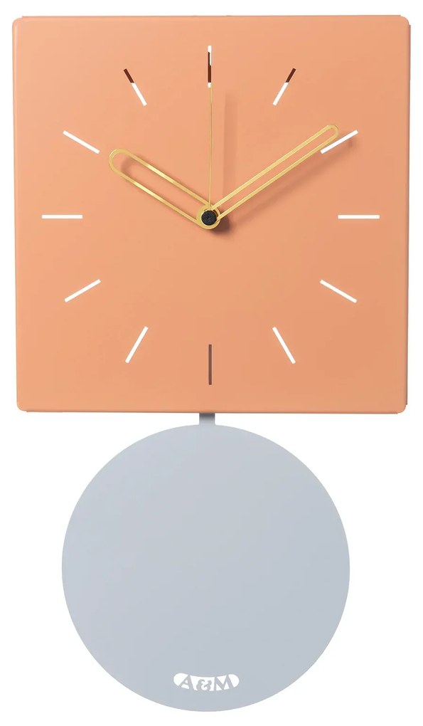 Arti & Mestieri Orologio da parete di design Grace pendolo - in 5 varianti Pesca