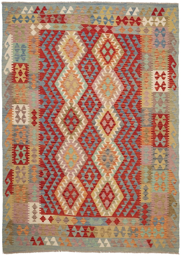 Kilim Tappeto 240x170 (Pakistan) Tessuto A Mano