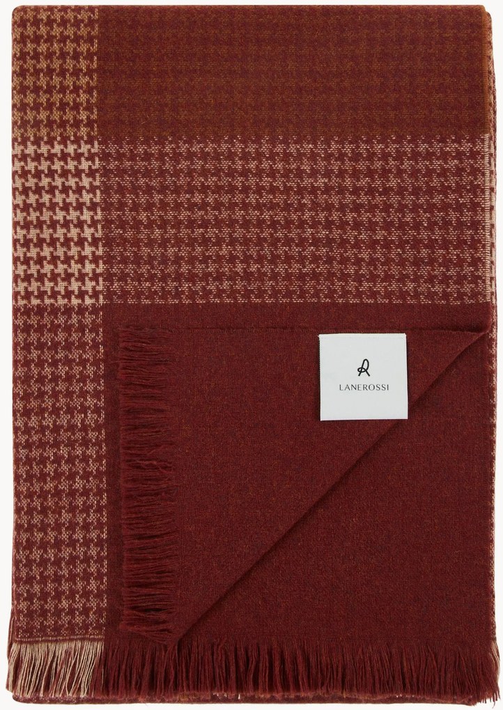 Plaid in lana merino Black Light