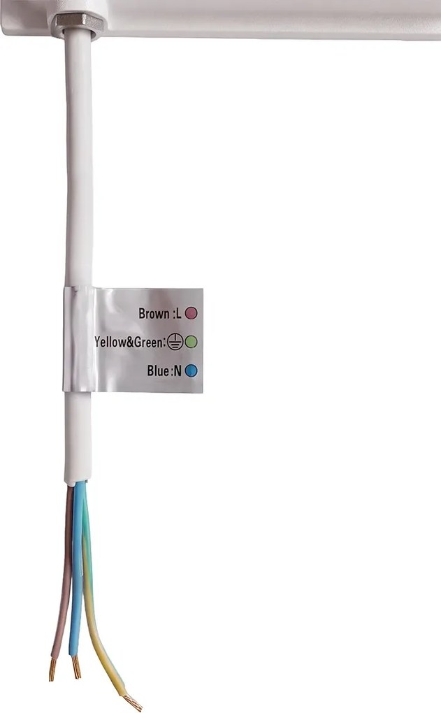 Faro LED 10W IP65 in Alluminio Bianco con OSRAM chip LED Colore Bianco Freddo 6.500K