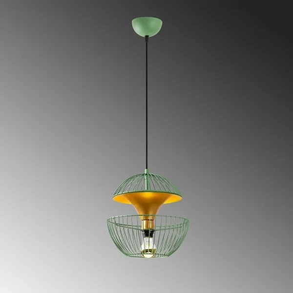 Lampadario a sospensione con filo TELMANDER 1xE27/40W/230V verde