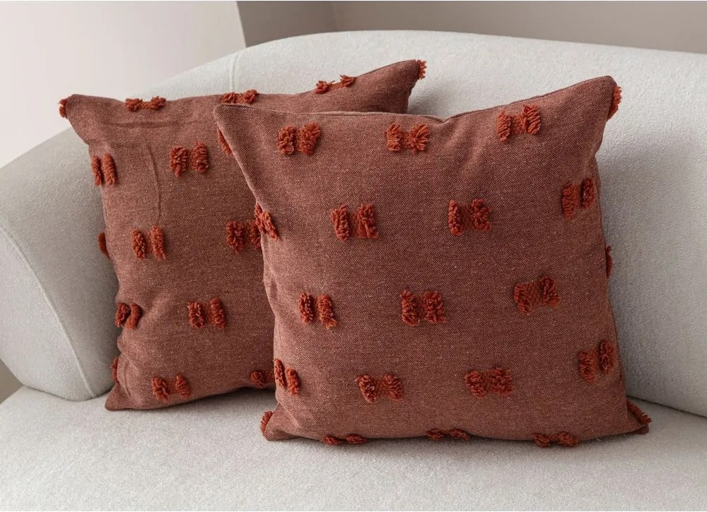 Federe decorative in set 2 pz 43x43 cm Tuffet – Mioli Decor