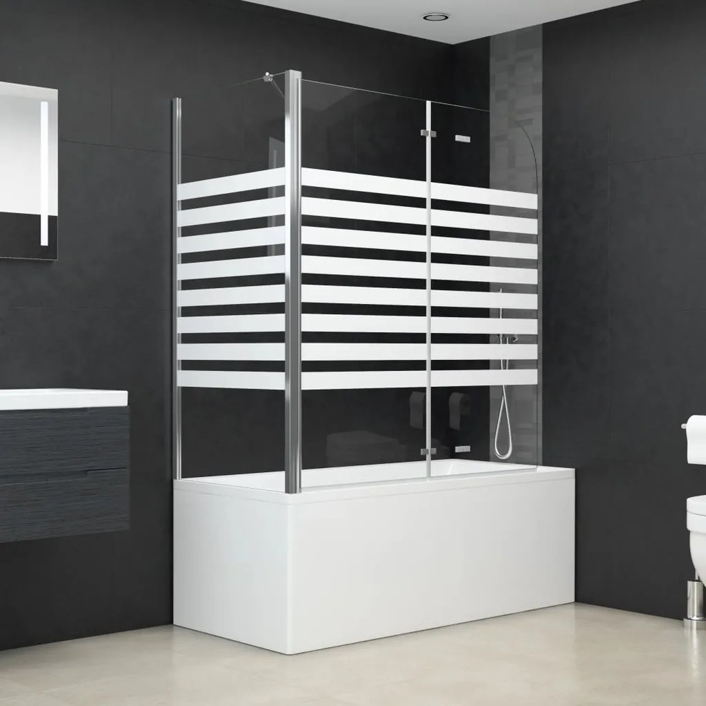 Cabina Da Bagno 120x68x130 Cm İn Vetro Temperato A Righe /