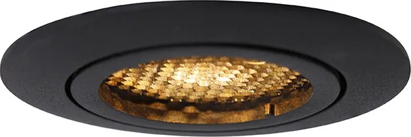 Faretto da incasso smart nero con WiFi GU10 regolabile - Ude Honey