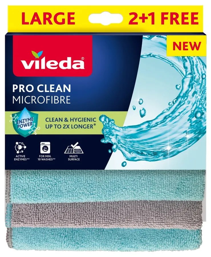 Set di panni per pulire in microfibra 6 pz Pro Clean – Vileda