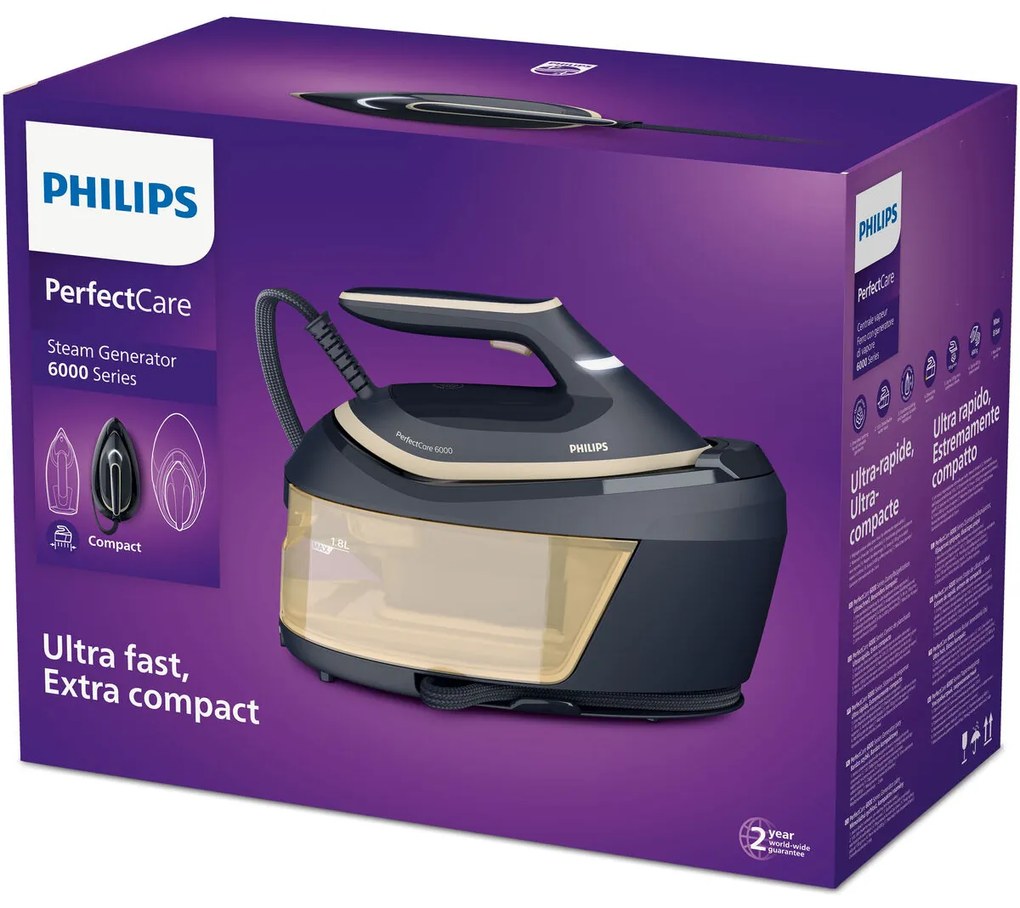 Ferro da Stiro Professionale con Caldaia Philips PSG6066/20 da 2400 W