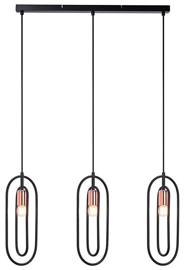 Rabalux 72264 - Lampadario a sospensione con filo ROVIER 3xE27/40W/230V