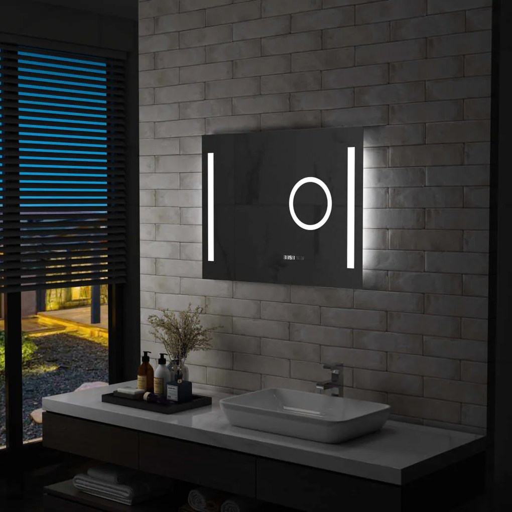 Specchio Led Da Bagno Con Sensore Tattile 80x60 Cm /
