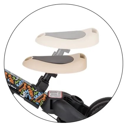 PETITE&MARS - Triciclo 5 in 1 per bambini TURBO LIMITED City Beat