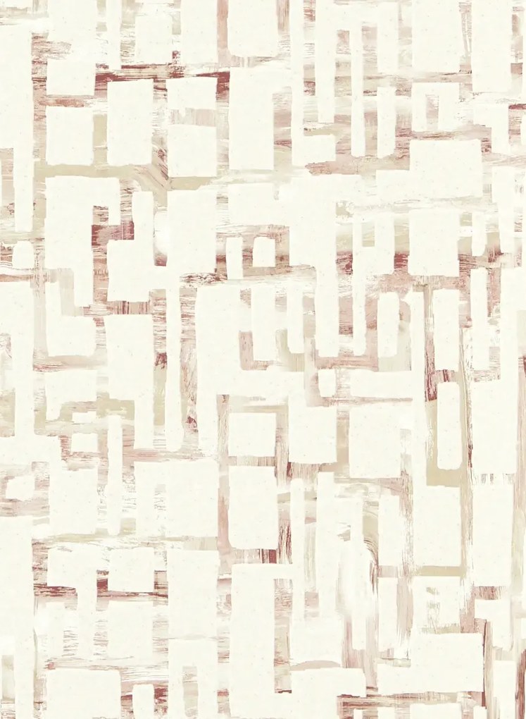 Clarke & Clarke Carta da parati Quadrata - Blush
