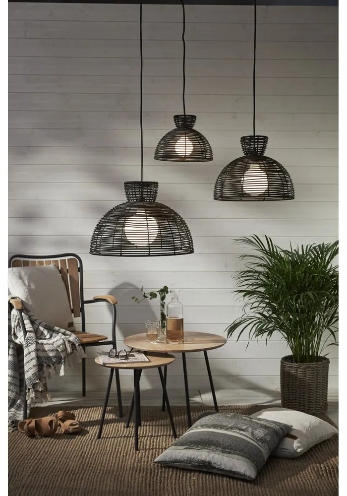 Paralume nero da esterno per plafoniera , ø 26 cm Runde - Star Trading