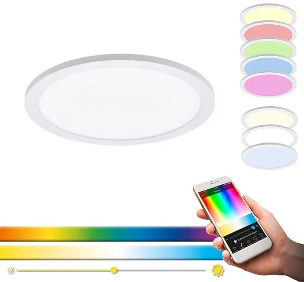 Eglo 33341 - LED RGBW dimmerabile plafoniera SARSINA-C LED/16W/230V Ø30 cm + telecomando