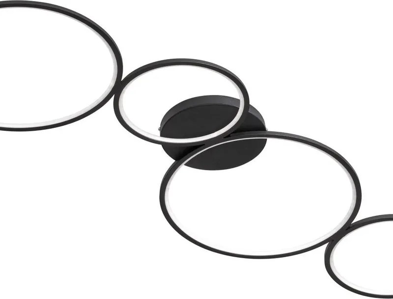Plafoniera LED Rondo Ø 95 cm nero IP20 bianco caldo, 3300 lumen TRIO LIGHTING INTER