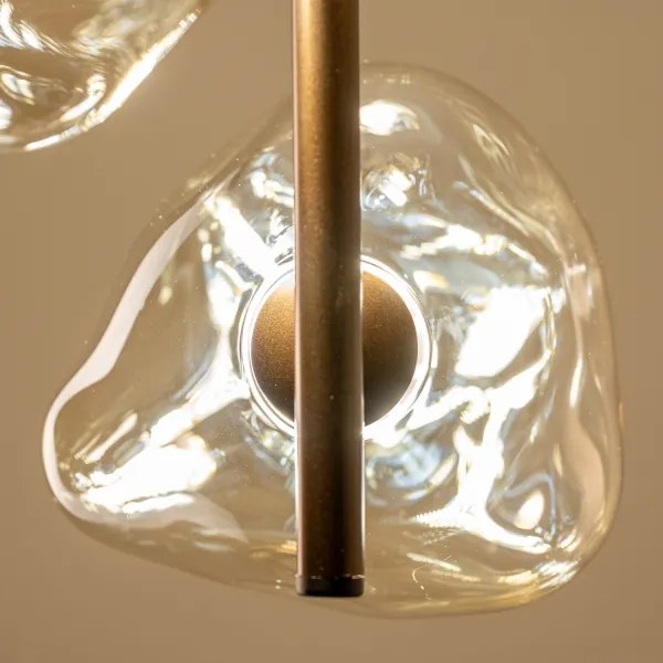 BRILAGI - Lampadario sospeso a cavo VULCANO 3xG9/8W/230V bronzo/beige fumé