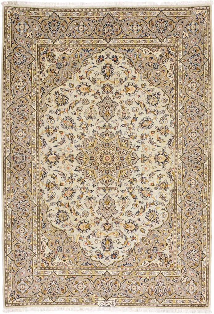 Kashan Tappeto 170 x 120 (Iran) Annodato A Mano