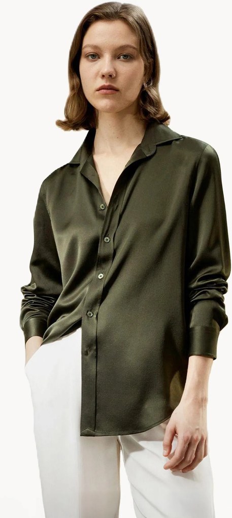 Camicia da donna in seta charmeuse Gemma