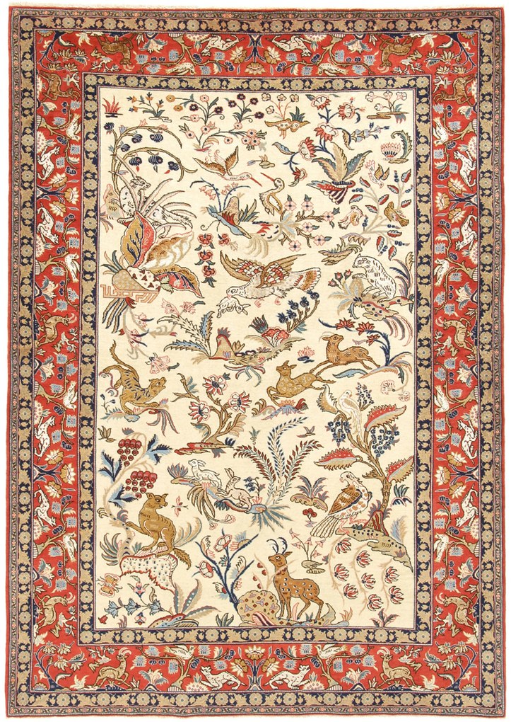 Ghom Tappeto persiano 140 x 210 (Iran) Annodato A Mano