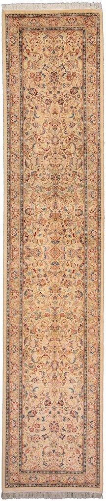 Tabriz Tappeto 80 x 380 Beige (Pakistan) Annodato A Mano