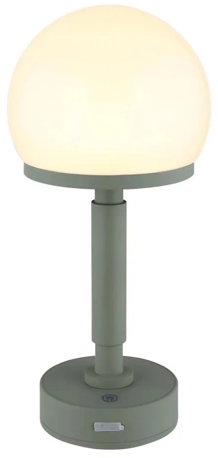 Globo 21034B - LED Lampada da tavolo ricaricabile HAKU LED/2,5W/5V 2800K verde