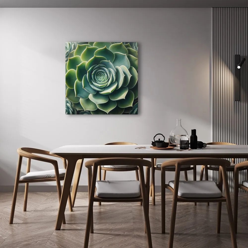 Quadro su tela – Spirale perfetta della pianta grassa