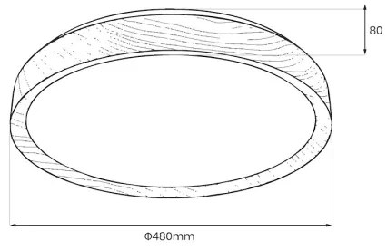 Plafoniera LED ORINOKO LED/36W/230V Ø 48 cm beige