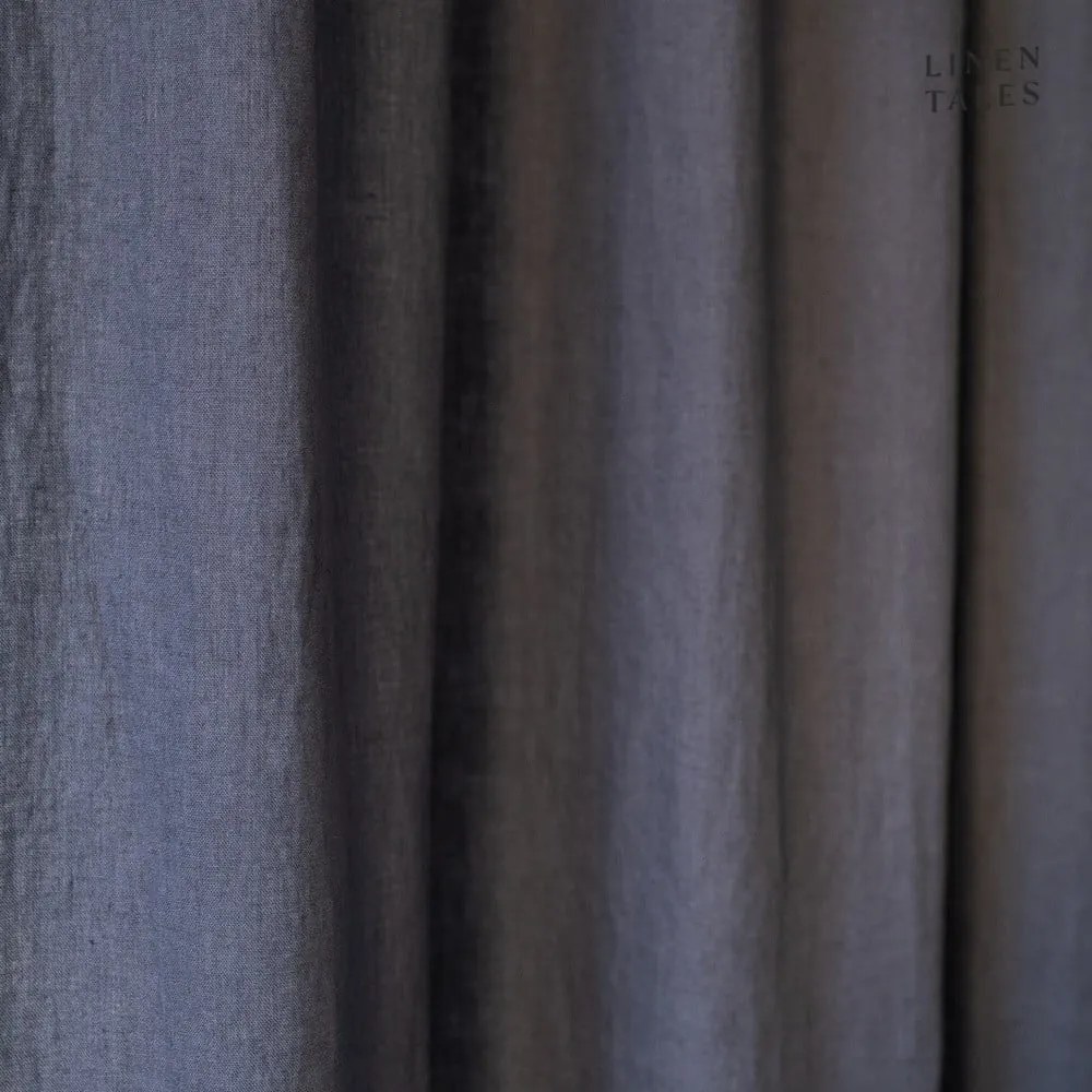 Tenda grigio scuro 140x330 cm Dark Grey - Linen Tales