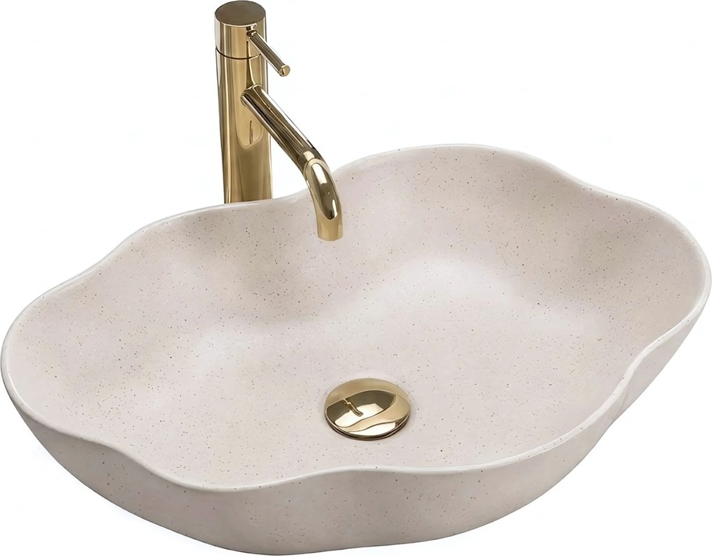 Lavabo da appoggio Rea Pearl Warm