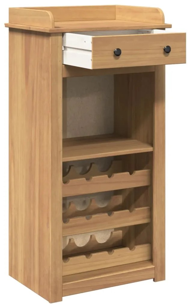 Cantinetta per vini panama 57x40x111,5cm legno massello di pino