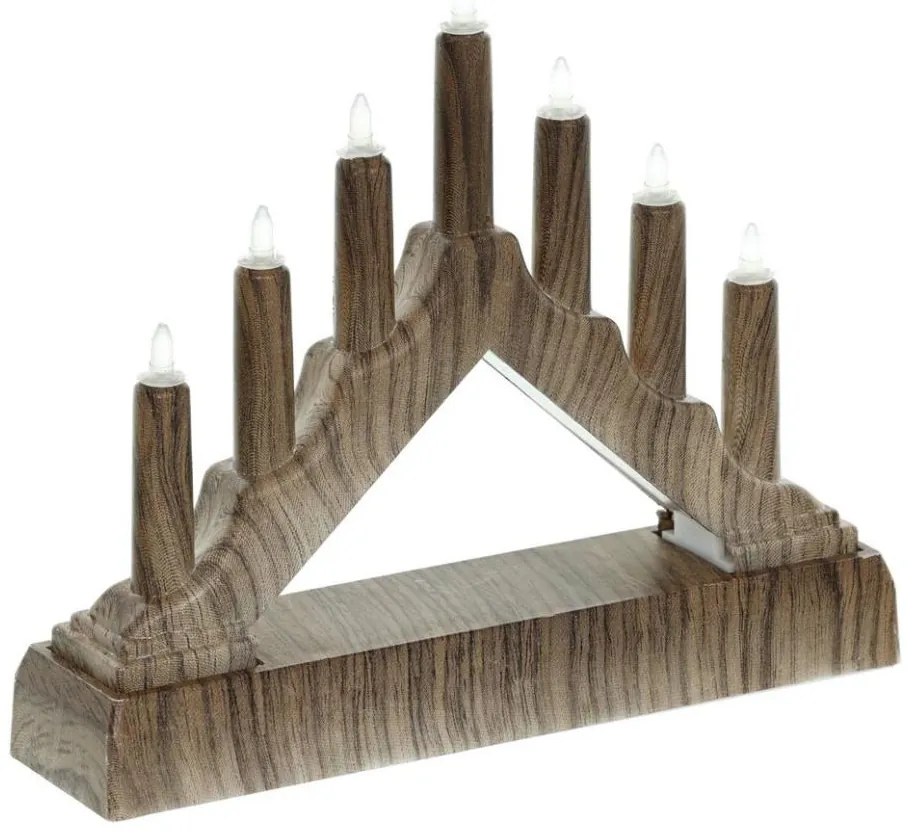 Retlux - Candeliere di Natale a LED 7xLED/2xAA bianco caldo