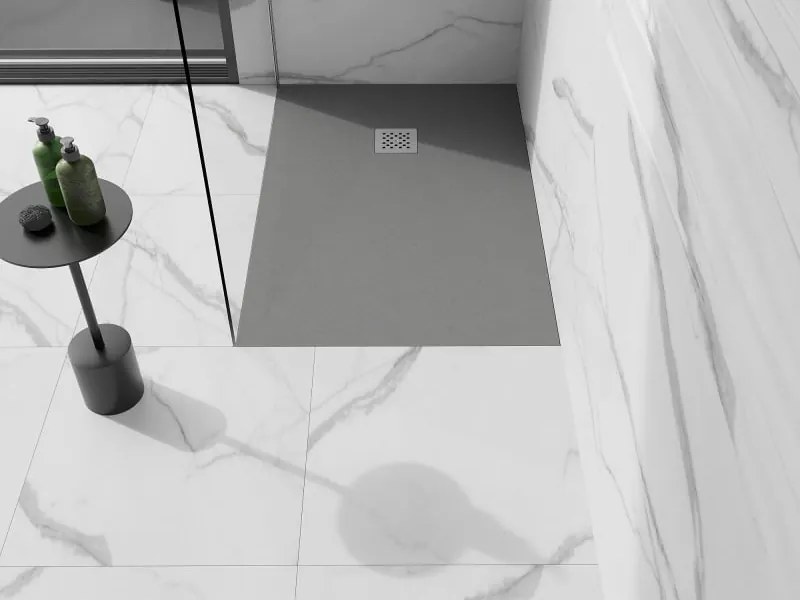 Mexen Stone+ piatto doccia rettangolare in composito 120 x 100 cm, grigio-cemento - 44611012