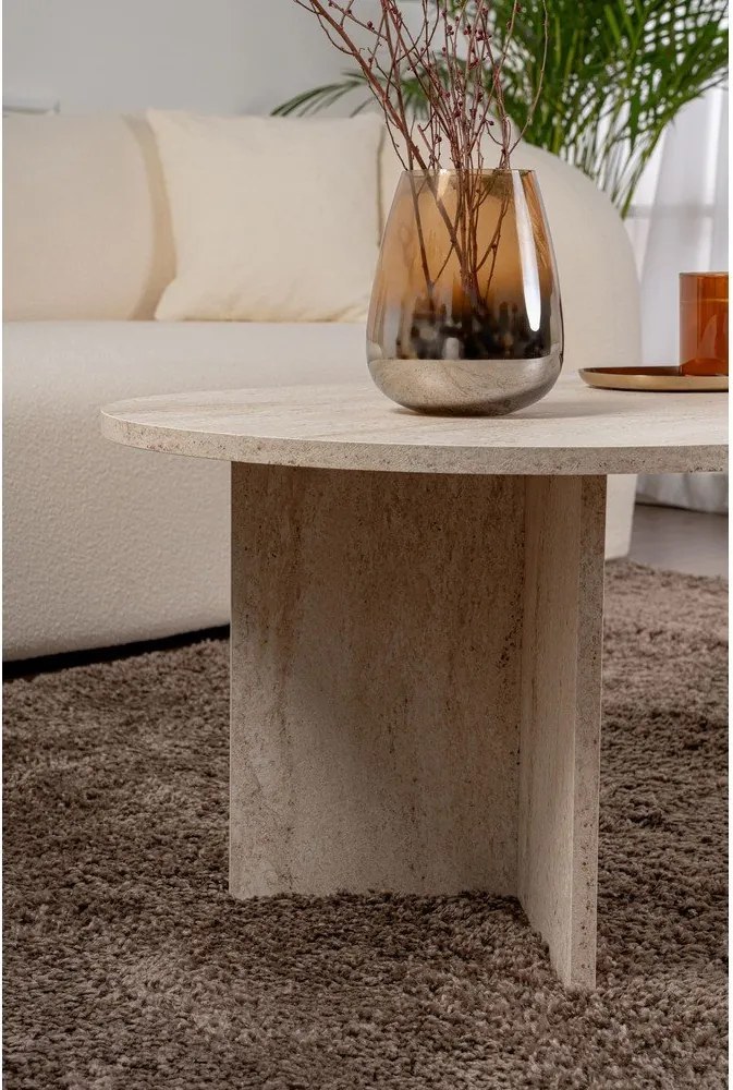 Tavolino da salotto beige semilucido 60x119 cm Sable – Kalune Design