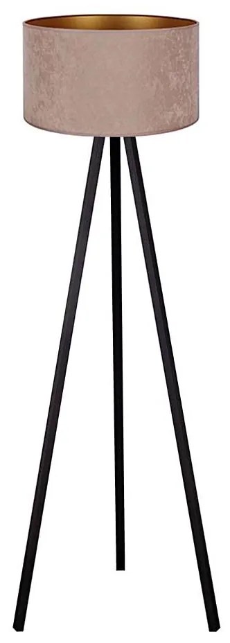 Brilagi - Lampada da terra VELVET 1xE27/60W/230V wenge/beige