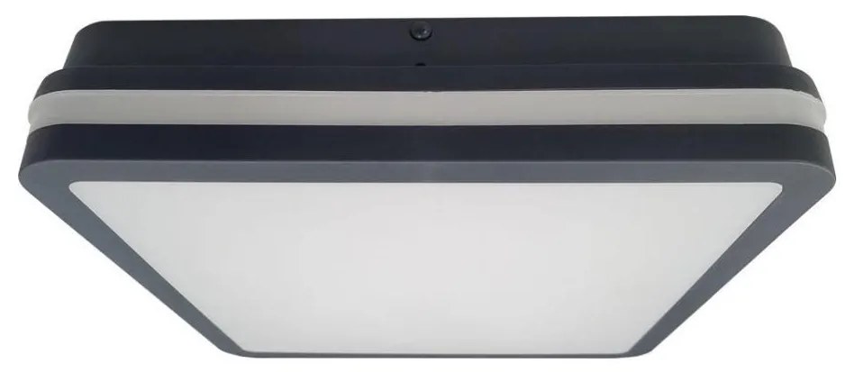 Plafoniera LED da bagno ELLÉ LED/24W/230V 3000/4000/6500K 26x26 cm IP54 antracite