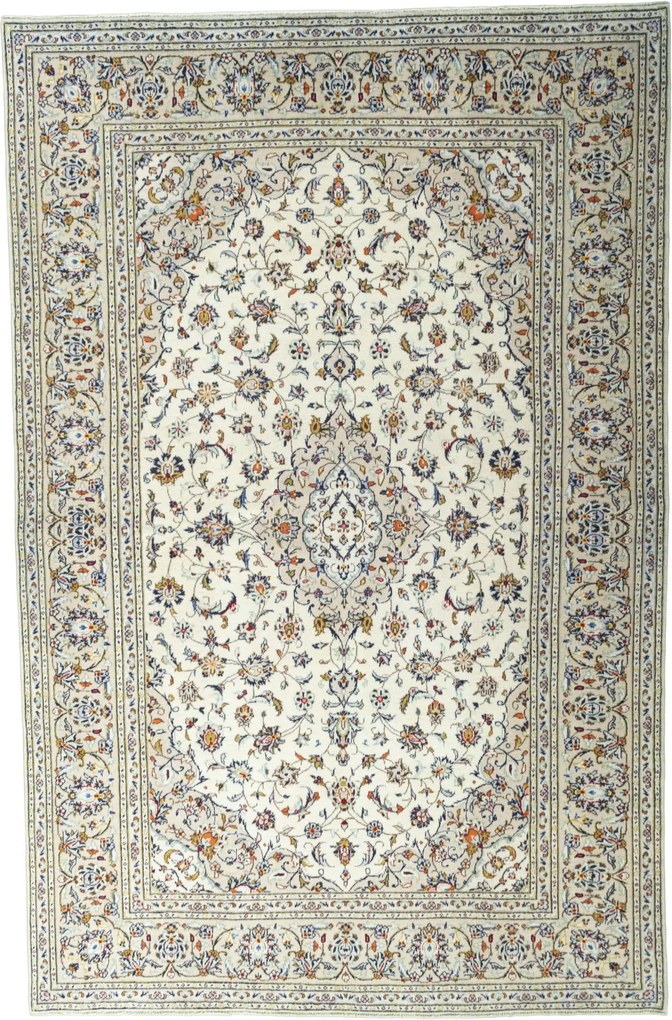 Kashan Tappeto persiano 300 x 200 Beige (Iran) Annodato A Mano