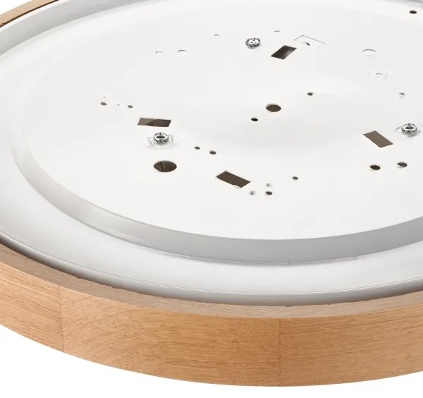 Plafoniera OAK SLIM 3×E27/60W/230V Quercia ø 47 cm