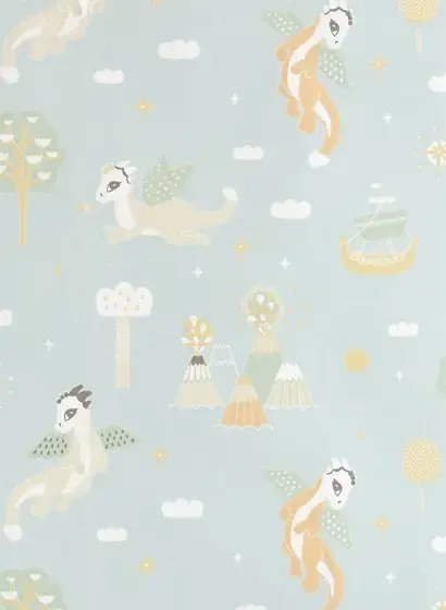 Majvillan Carta da parati Magical Adventure - Dusty Blue