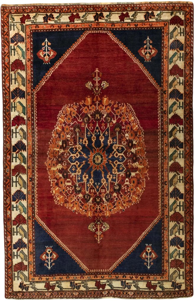 Shiraz Tappeto persiano 250x160 Rosso (Iran) Annodato A Mano