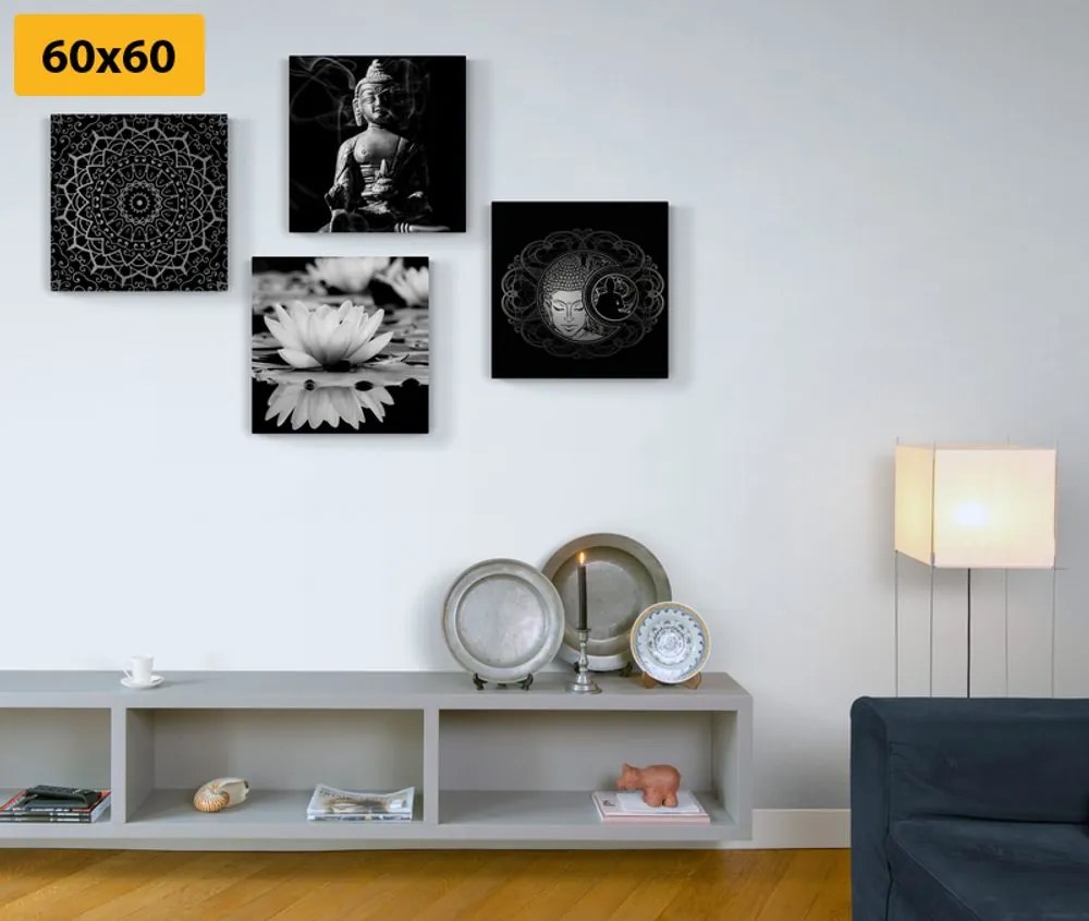 Set di quadri – Buddha tranquillo