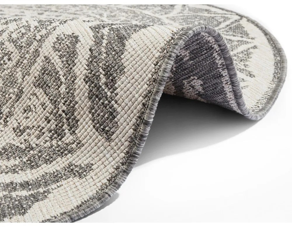 Tappeto da esterno grigio e crema , ø 140 cm Siruma - NORTHRUGS