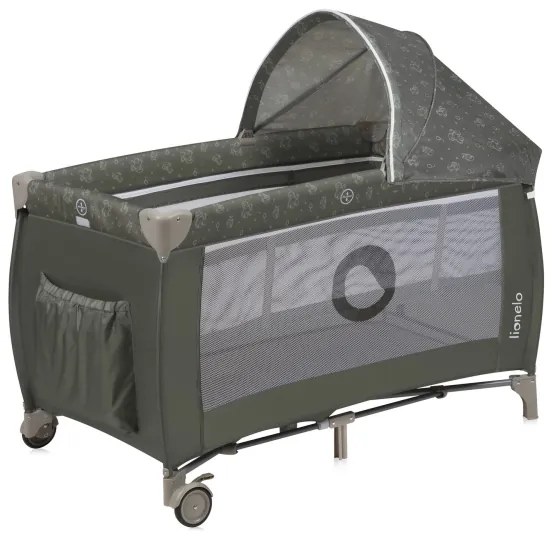 Lionelo - Lettino da viaggio SVEN PLUS Beige Oliva