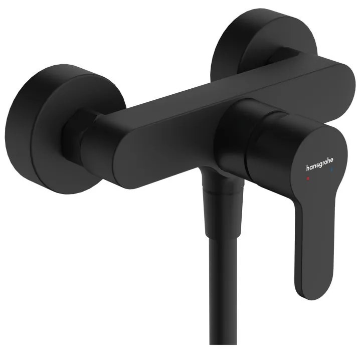 Rubinetto per doccia getto aerato monocomando STAMIS S nero opaco HANSGROHE