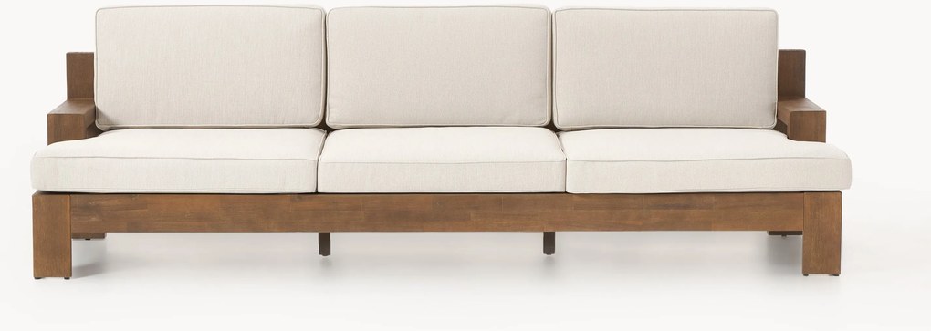 Divano da giardino 3 posti in legno di acacia Joshua