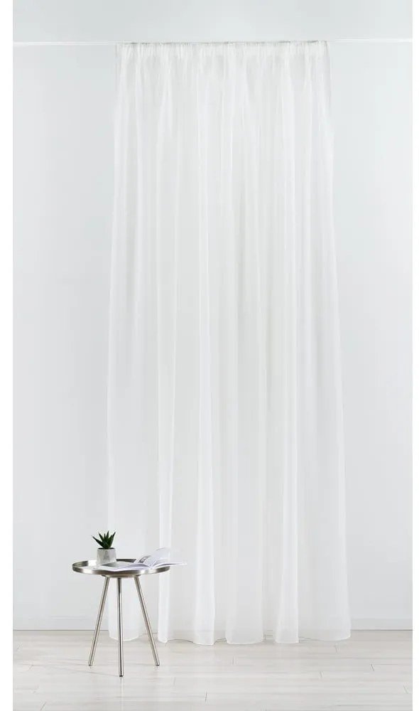 Tenda sottile color crema in voile 300x260 cm Crush – Mendola Fabrics