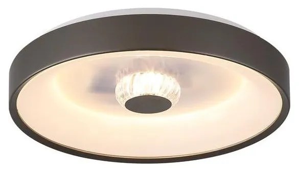 Searchlight 89735-38LT - Plafoniera LED dimmerabile POLKA 24W/230V + 6W, Ø 38,5 cm, marrone